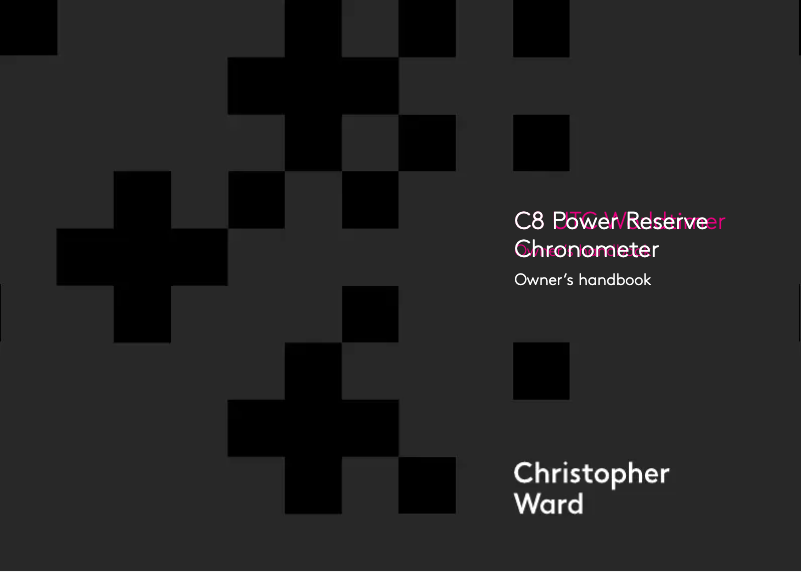 Image de la première page du manuel de l'appareil C8 Power Reserve Chronometer