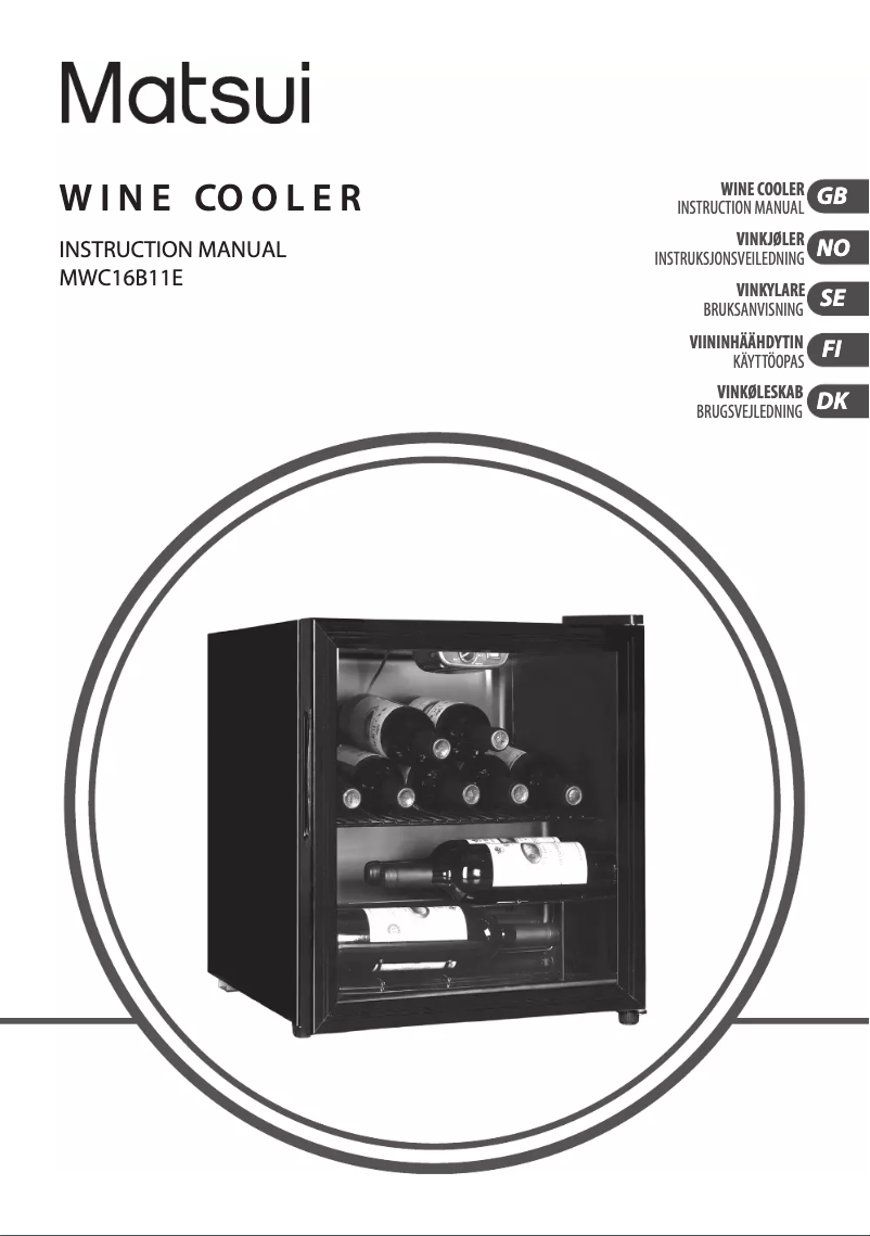 Page 1 de la notice Manuel utilisateur Matsui MWC16B11E