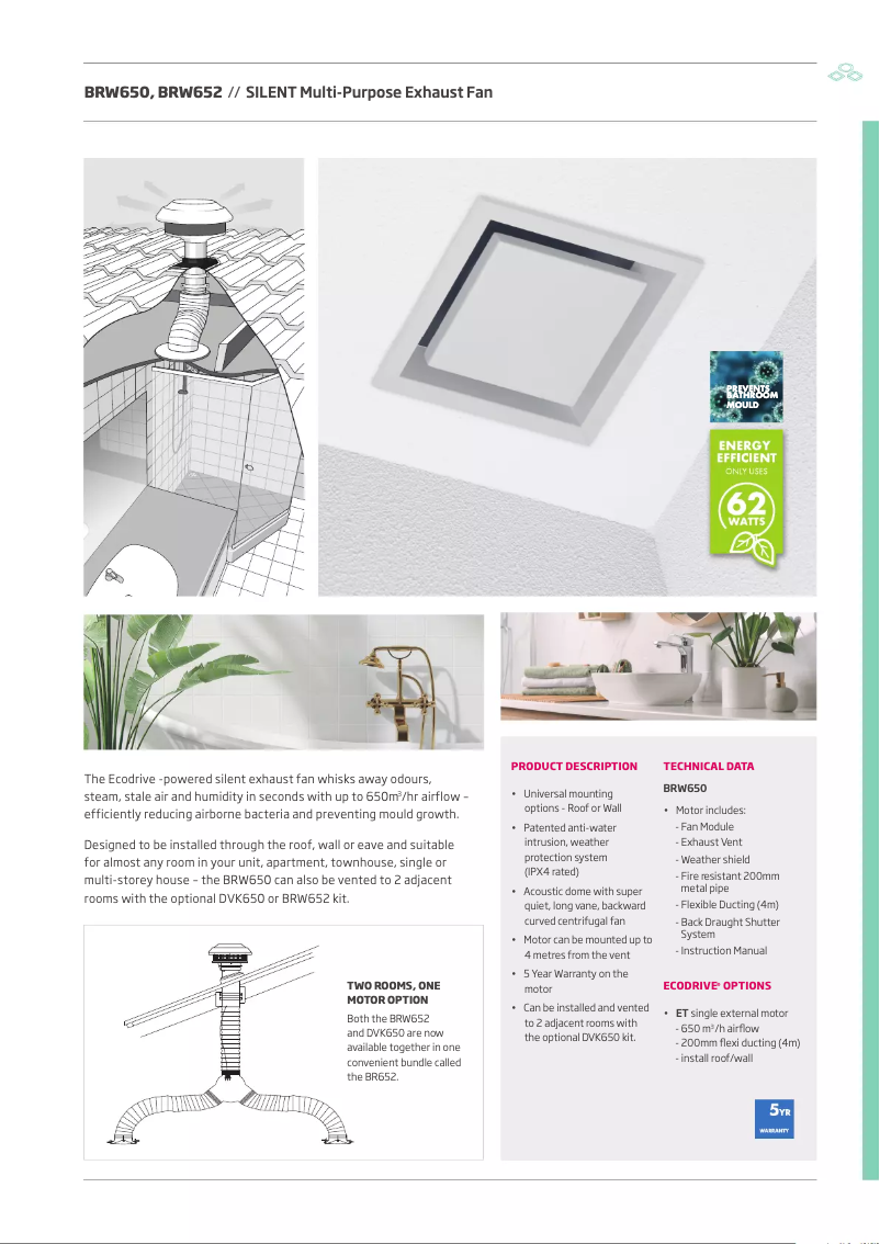 Image de la première page du manuel de l'appareil BRW650