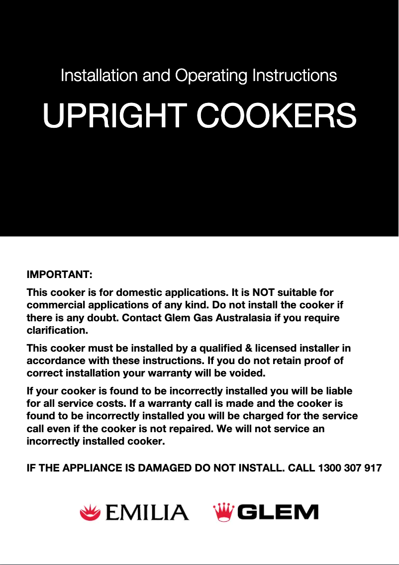 Image de la première page du manuel de l'appareil ML96GGESI3