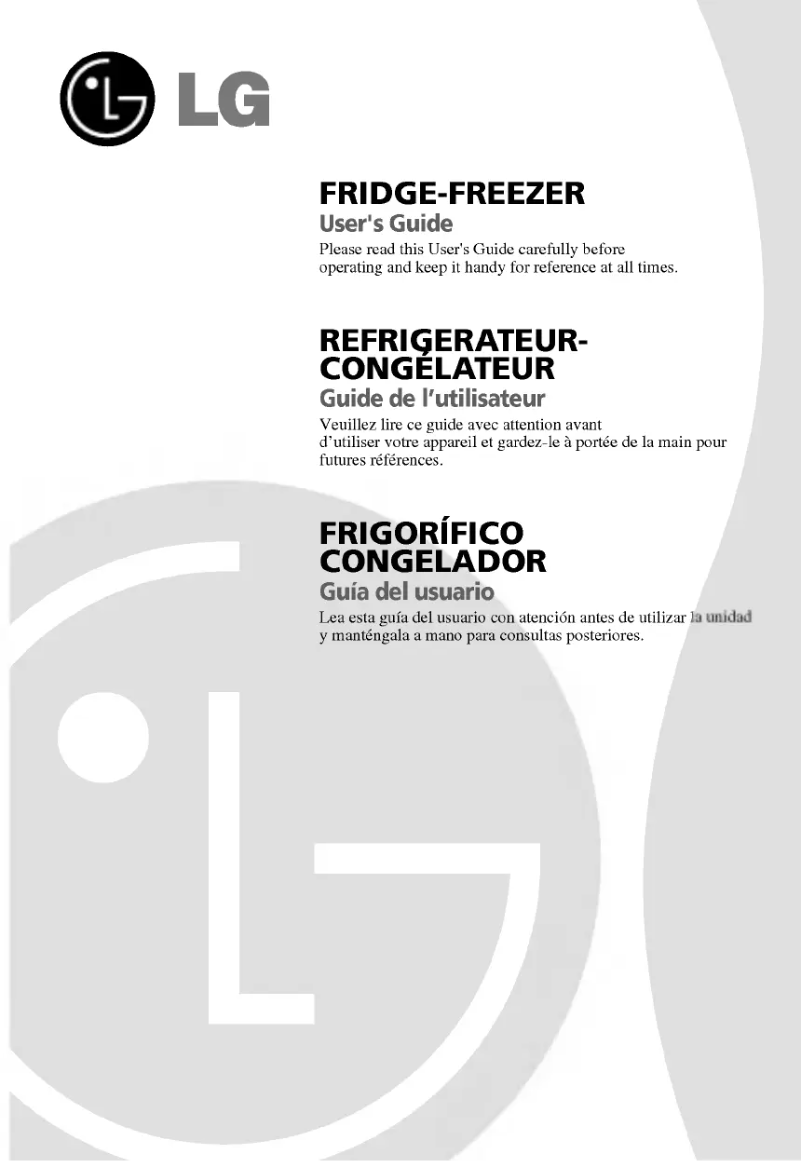 Page 1 de la notice Manuel utilisateur LG GR-429QLQ