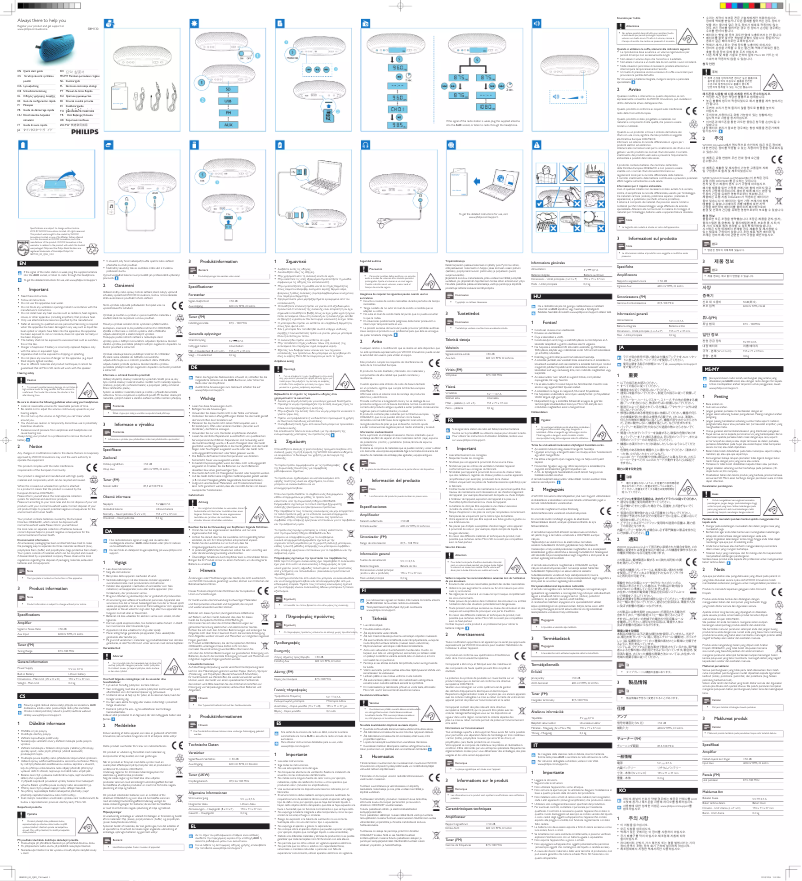 Page n°1 - Manuel utilisateur Philips SBM130