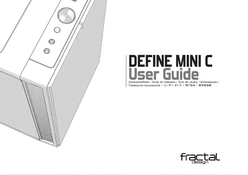 Page 1 de la notice Manuel utilisateur Fractal Design Define Mini C