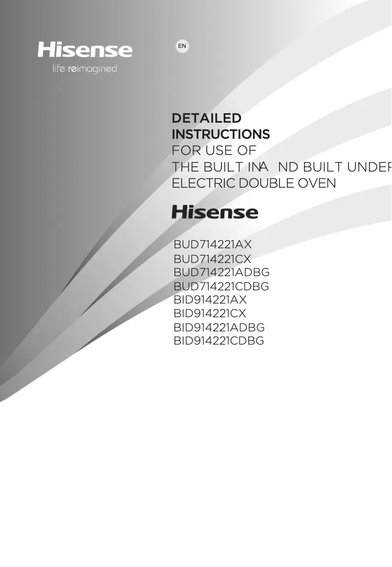 Page n°1 - Manuel utilisateur Hisense BUD714221CDBG