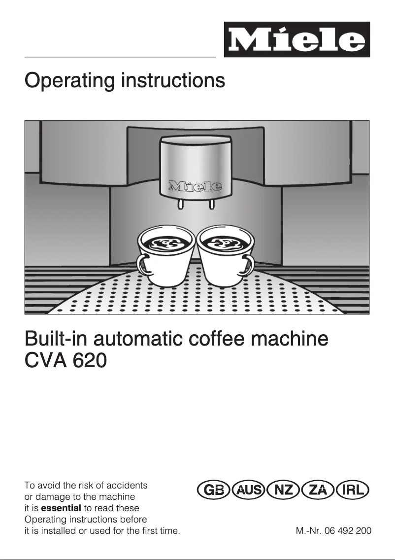 Imagen de la primera página del manual del dispositivo CVA 620