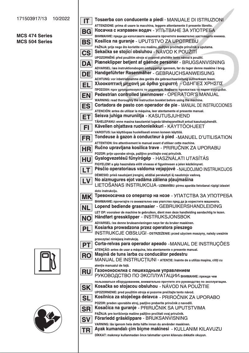 Image de la première page du manuel de l'appareil Multiclip 47