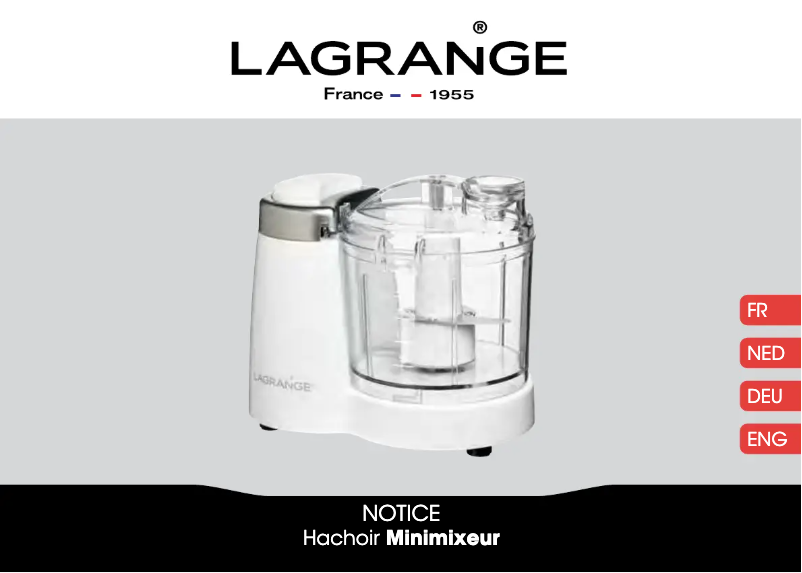 Image de la première page du manuel de l'appareil Minimixeur 629001