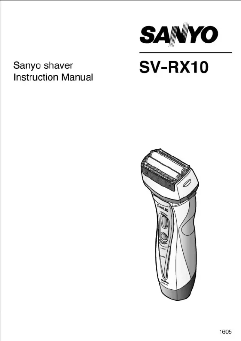 Image de la première page du manuel de l'appareil SV-RX10