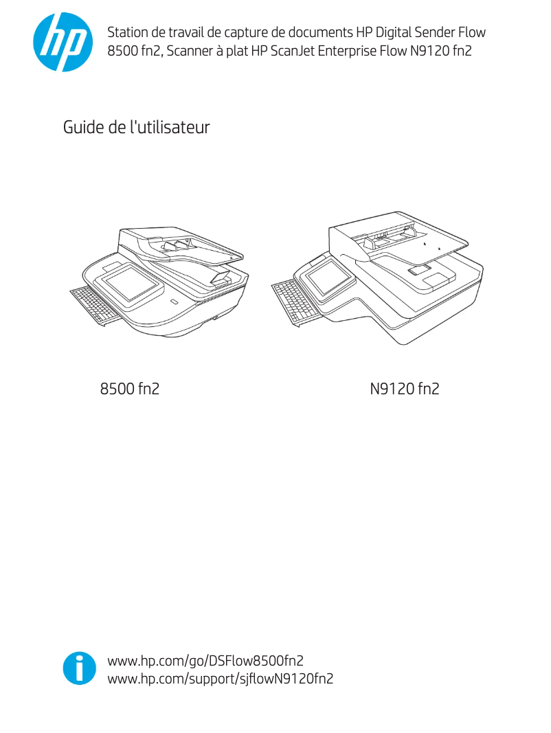 Image de la première page du manuel de l'appareil Digital Sender Flow 8500 fn2