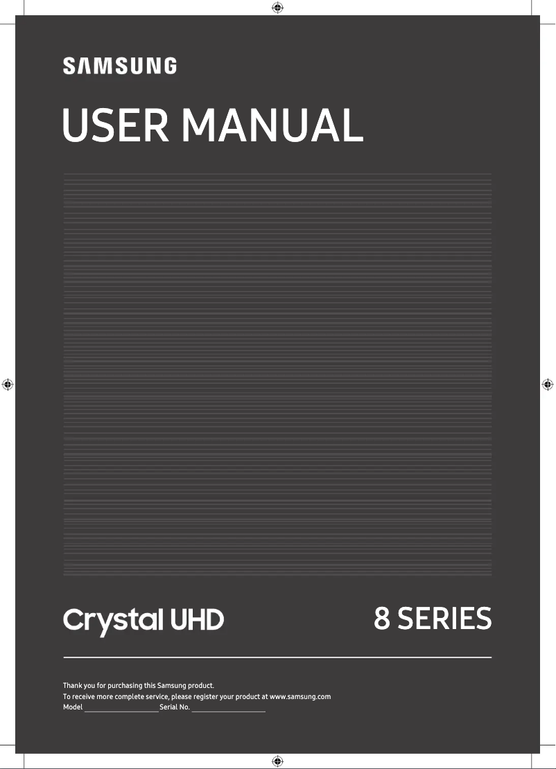 Page n°1 - Manuel utilisateur Samsung UE55TU8506U