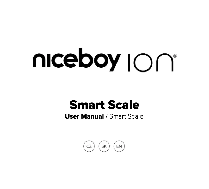 Page 1 de la notice Manuel utilisateur Niceboy ION Smart Scale