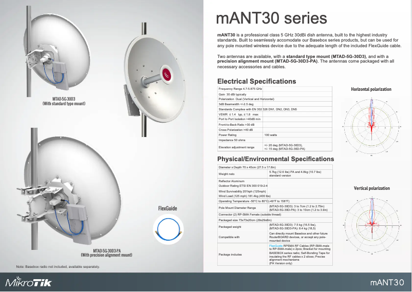 Image de la première page du manuel de l'appareil D-5G-30D3-PA