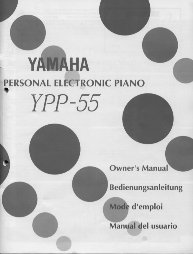 Page n°1 - Manuel utilisateur Yamaha YPP-55