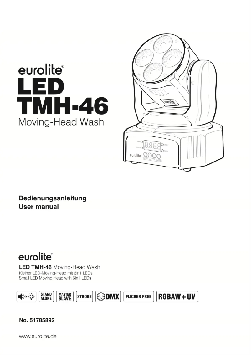 Page n°1 - Manuel utilisateur Eurolite LED TMH-46