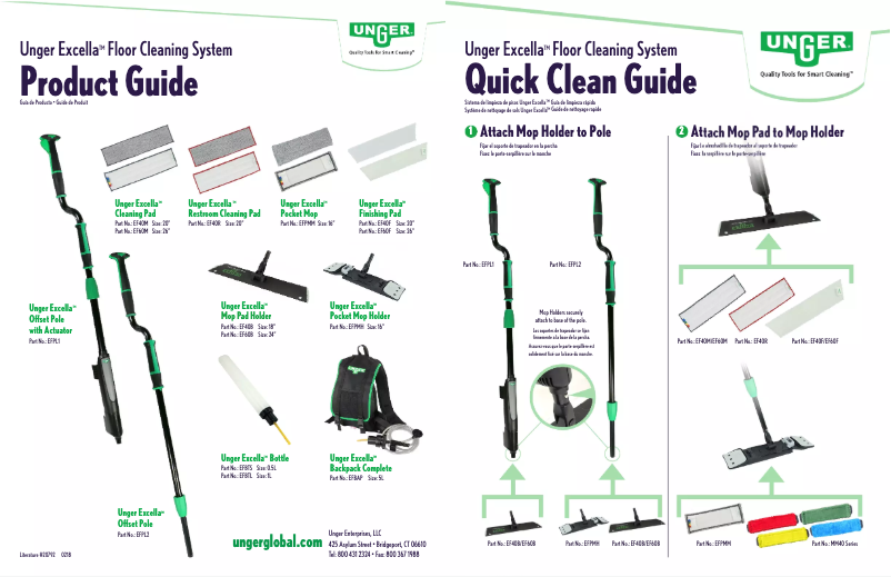 Page 1 de la notice Manuel utilisateur Unger Excella