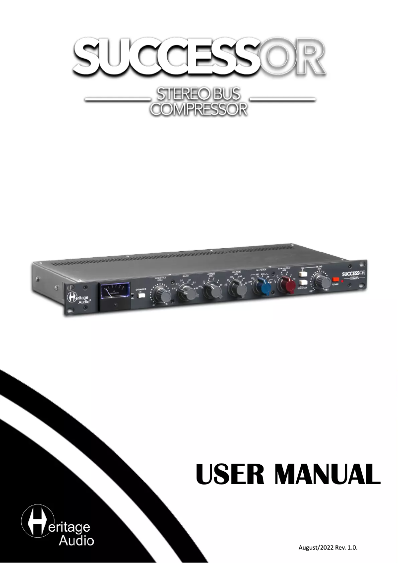 Page 1 de la notice Manuel utilisateur Heritage Audio Successor