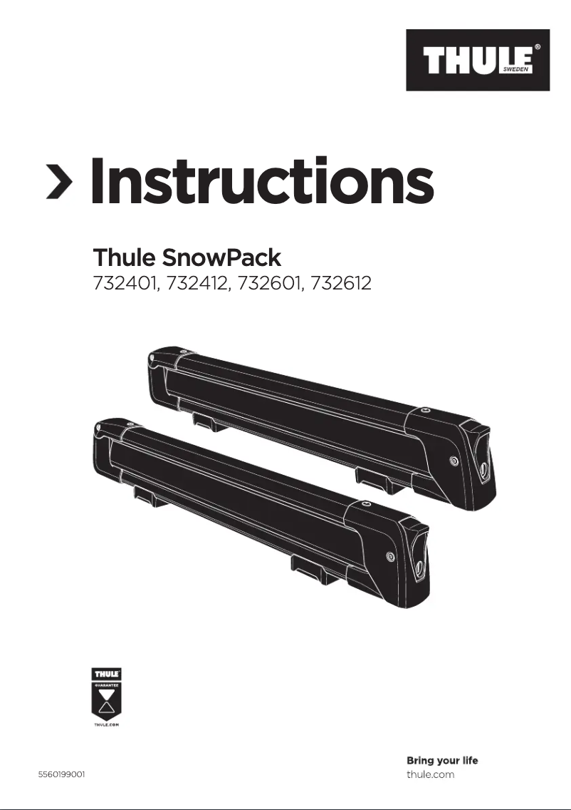 Página 1 del manual Manual de usuario Thule SnowPack M