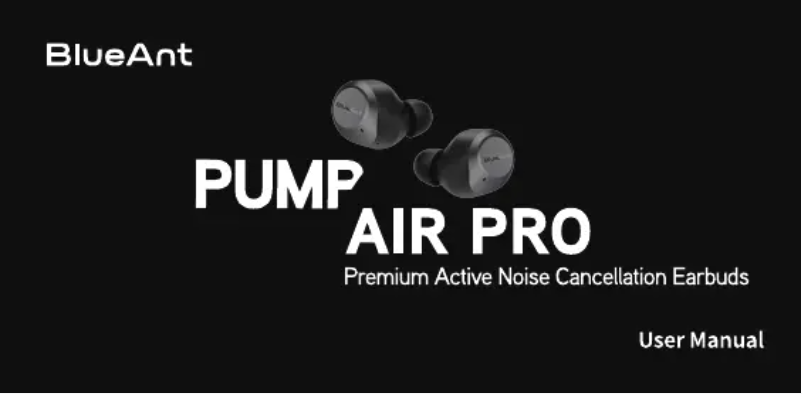 Image de la première page du manuel de l'appareil Pump Air Pro