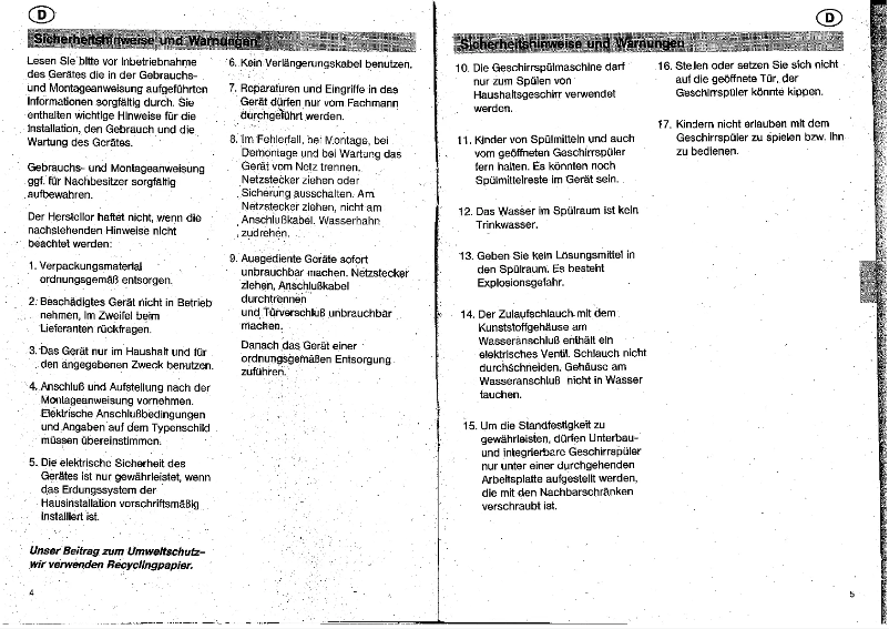 Page 1 de la notice Manuel utilisateur Bosch SPS2102