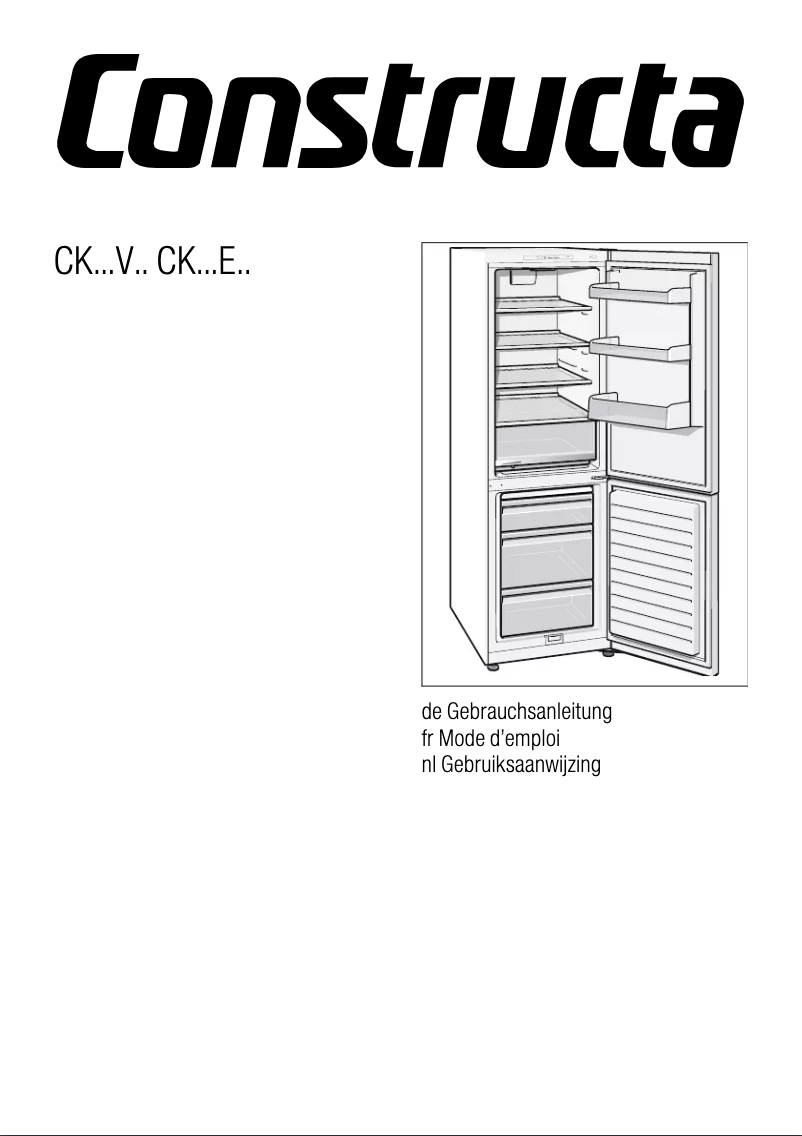 Page n°1 - Manuel utilisateur Constructa CK268V03