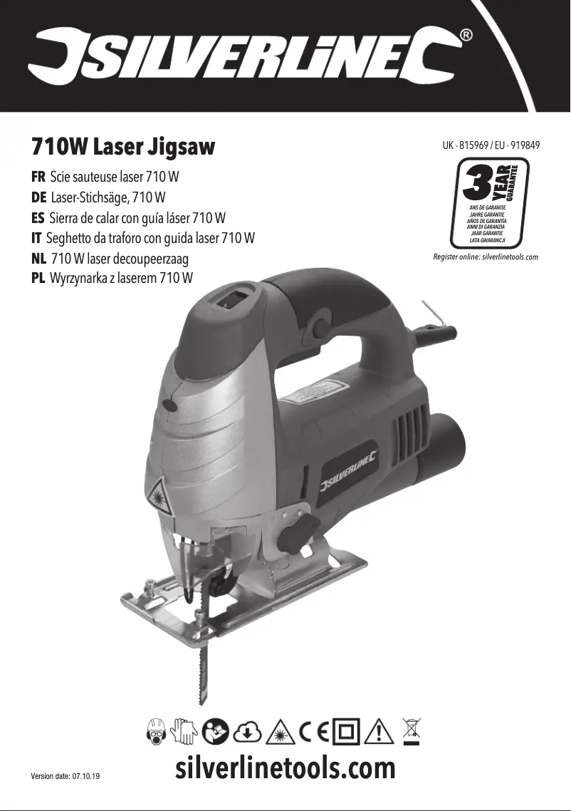 Page n°1 - Manuel utilisateur Silverline 815969