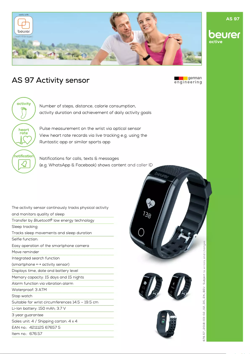 Image de la première page du manuel de l'appareil AS 97