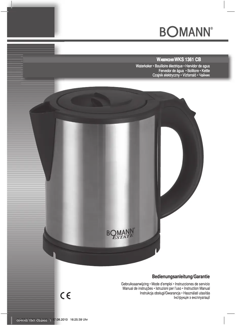 Imagen de la primera página del manual del dispositivo WKS 1361 CB