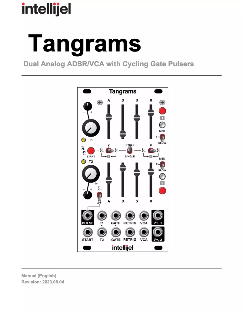 Página 1 del manual Manual de usuario Intellijel Tangrams