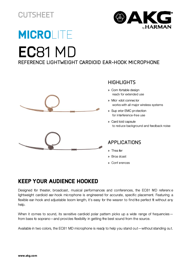 Image de la première page du manuel de l'appareil EC81 MD