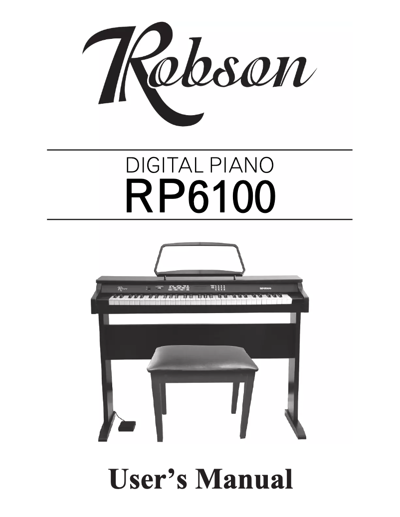 Imagen de la primera página del manual del dispositivo RP6100