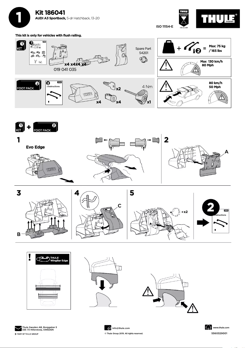 Image de la première page du manuel de l'appareil Kit 186041
