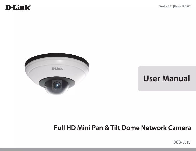 Page n°1 - Manuel utilisateur D-Link DCS-5615