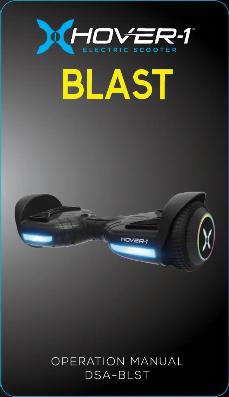 Image de la première page du manuel de l'appareil Blast