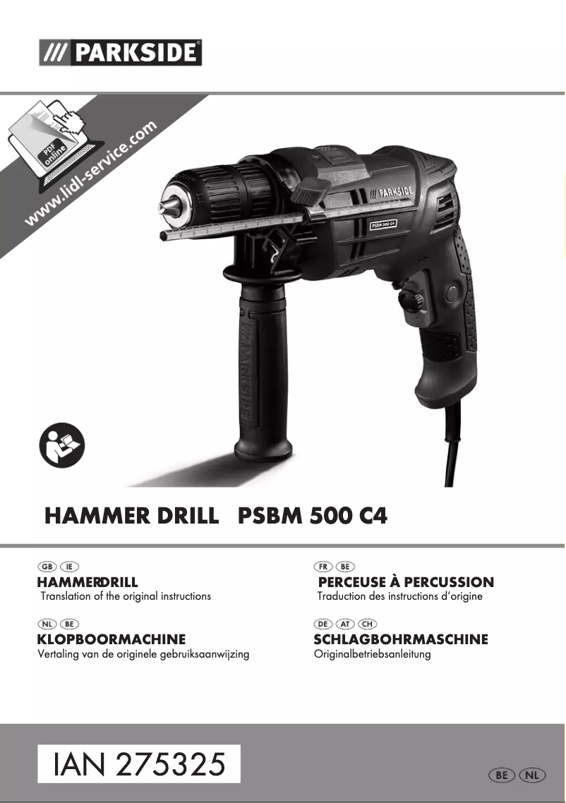 Image de la première page du manuel de l'appareil PSBM 500 C4