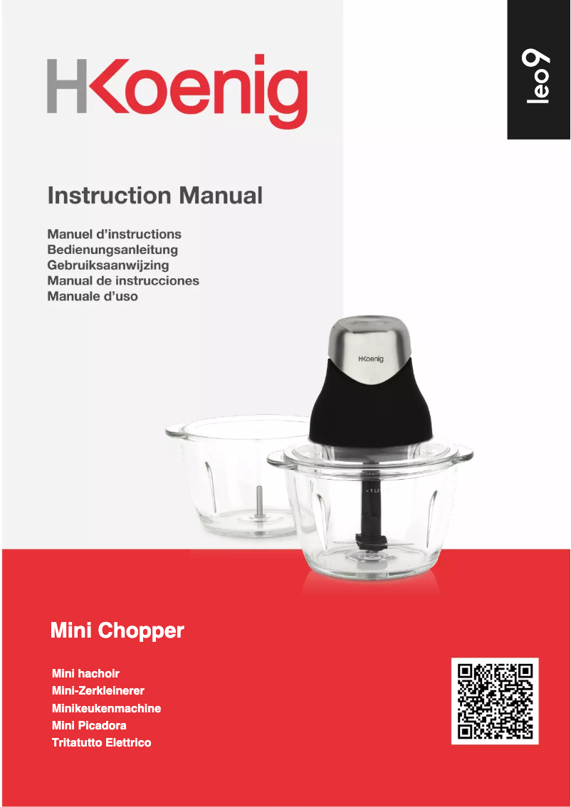 Page 1 de la notice Manuel utilisateur H.Koenig LEO9