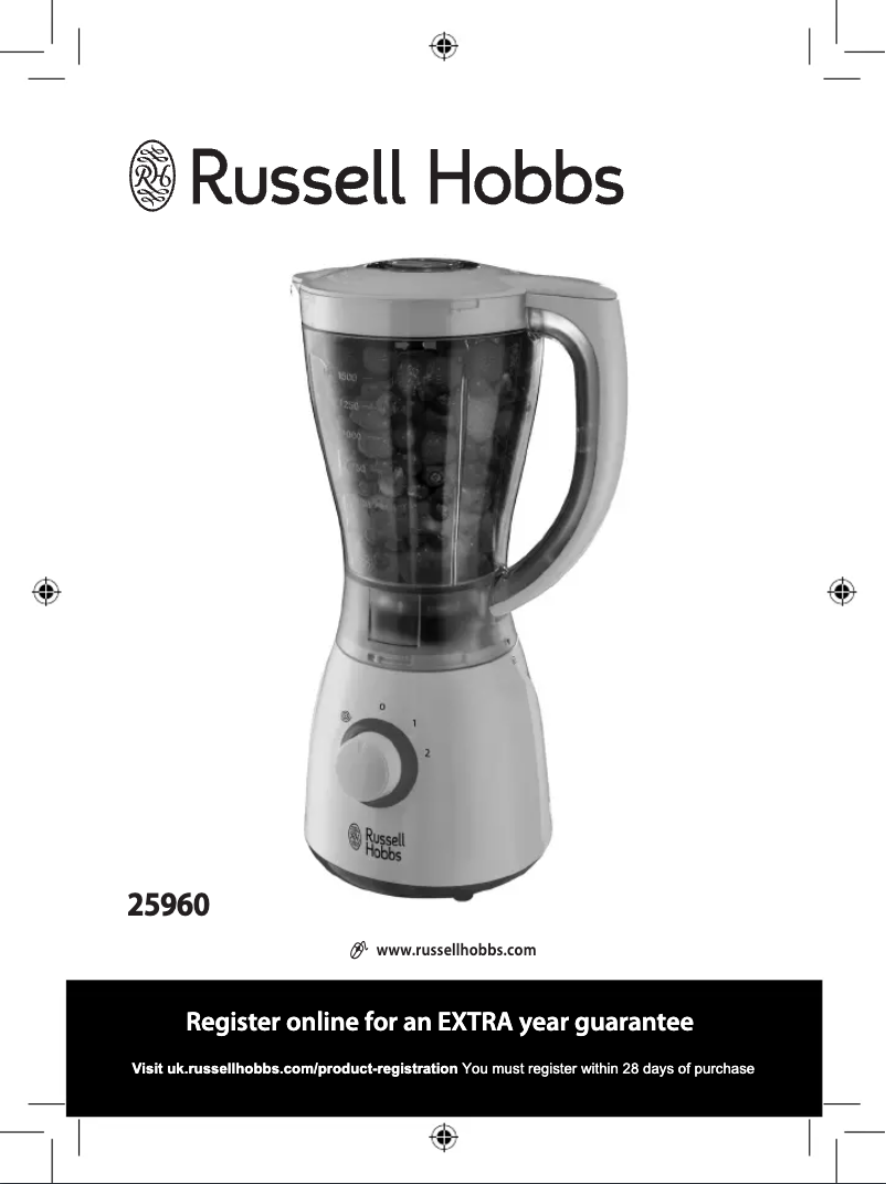 Page n°1 - Manuel utilisateur Russell Hobbs Go Create 25960