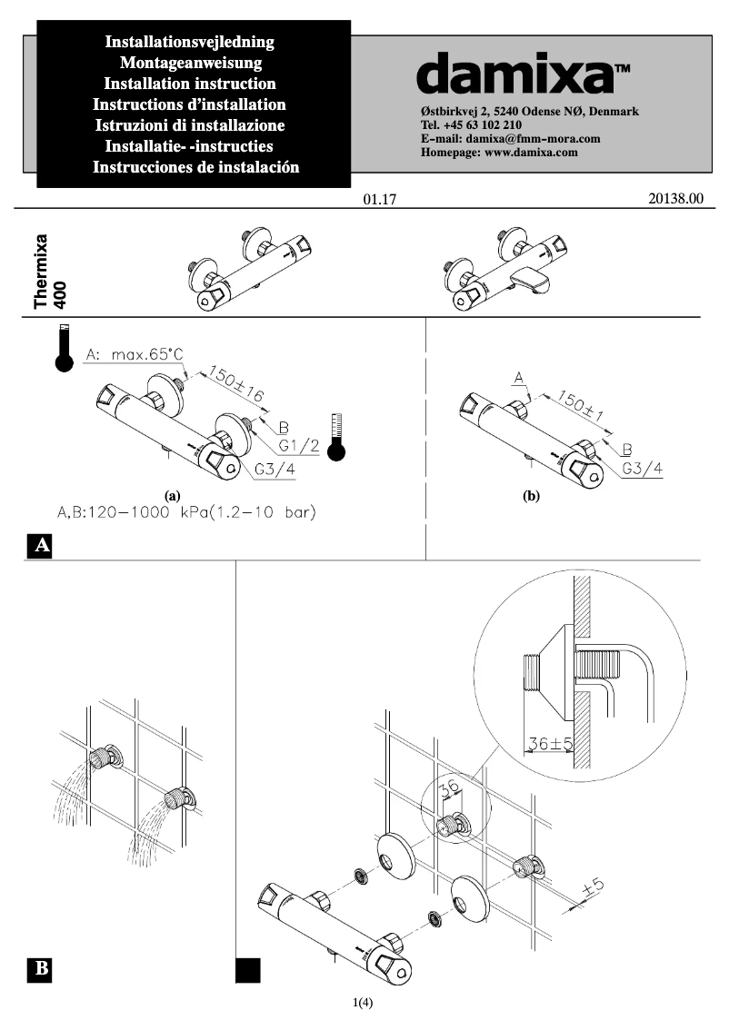 Page n°1 - Manuel utilisateur Damixa 5794230