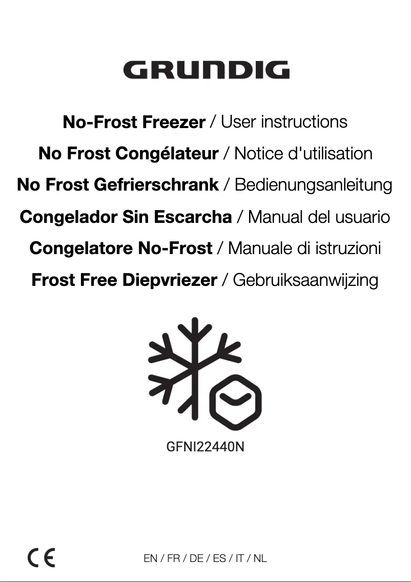 Page 1 de la notice Manuel utilisateur Grundig GFNI22440N