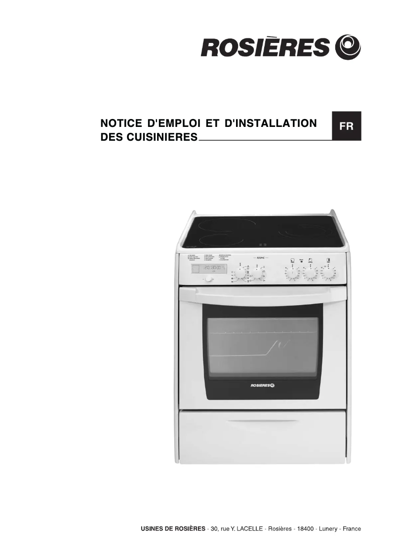 Page 1 de la notice Manuel utilisateur Rosieres RCV 6477 RB