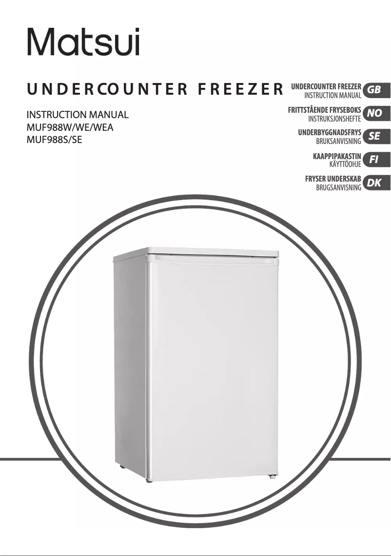 Page n°1 - Manuel utilisateur Matsui MUF988W