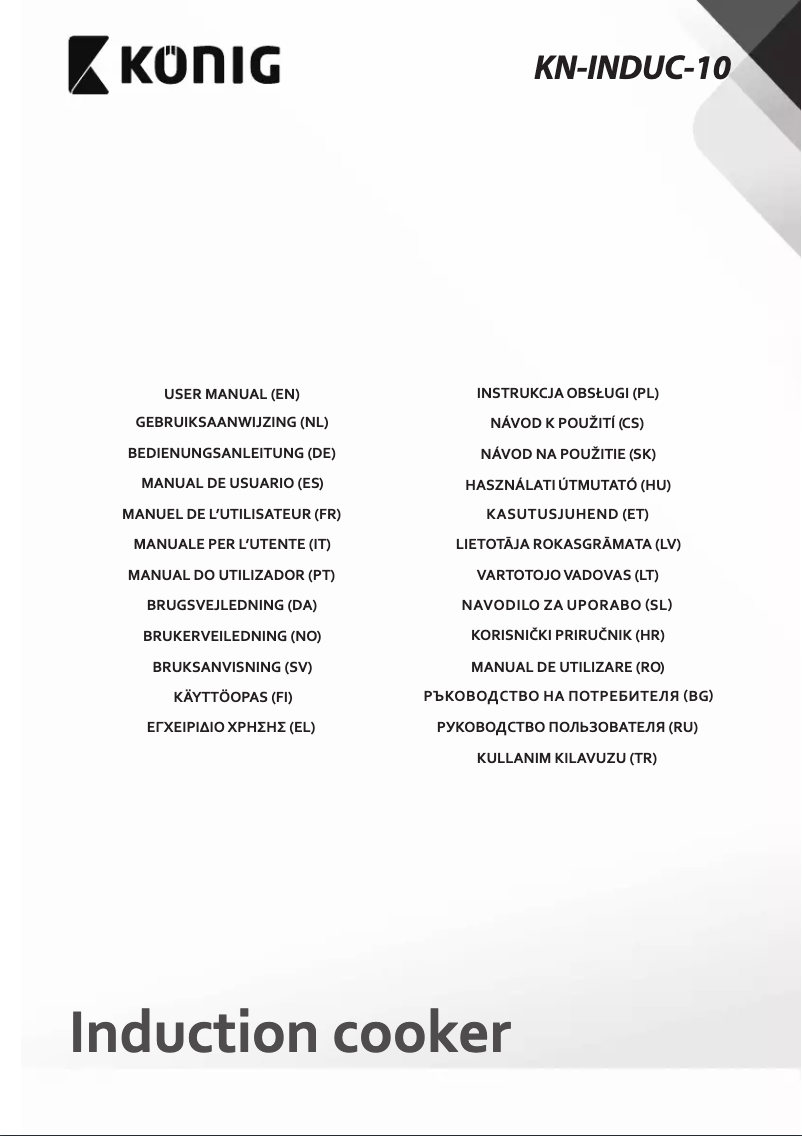 Página 1 del manual Manual de usuario Konig KN-INDUC-10