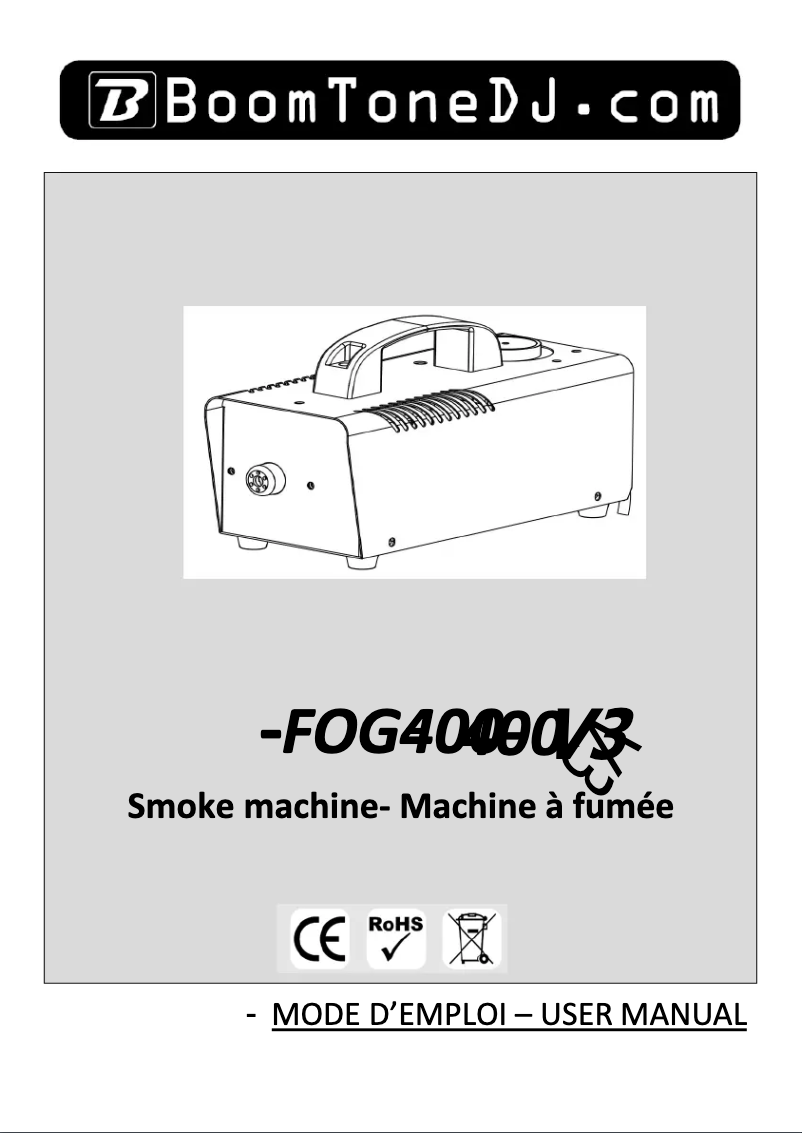 Image de la première page du manuel de l'appareil FOG 400 V3
