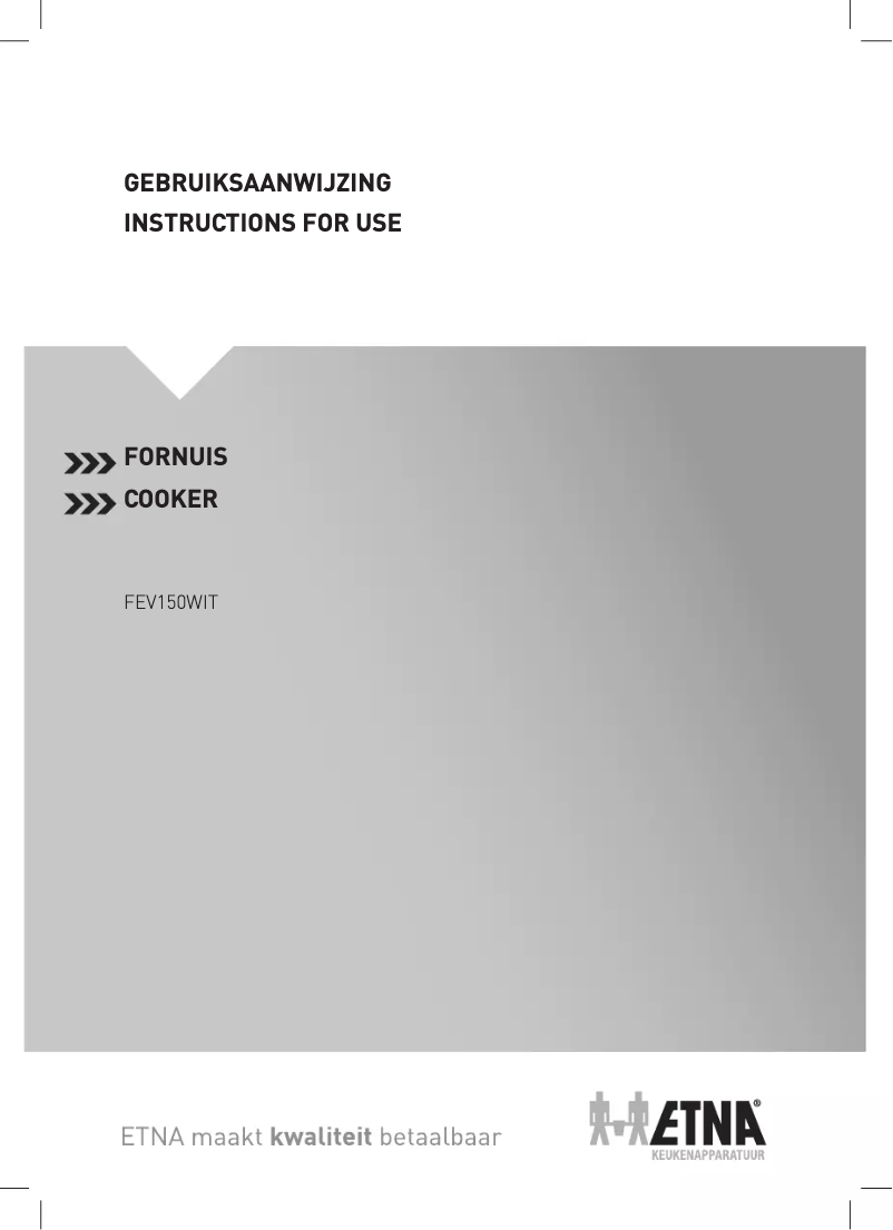 Page 1 de la notice Manuel utilisateur Etna FEV150WIT