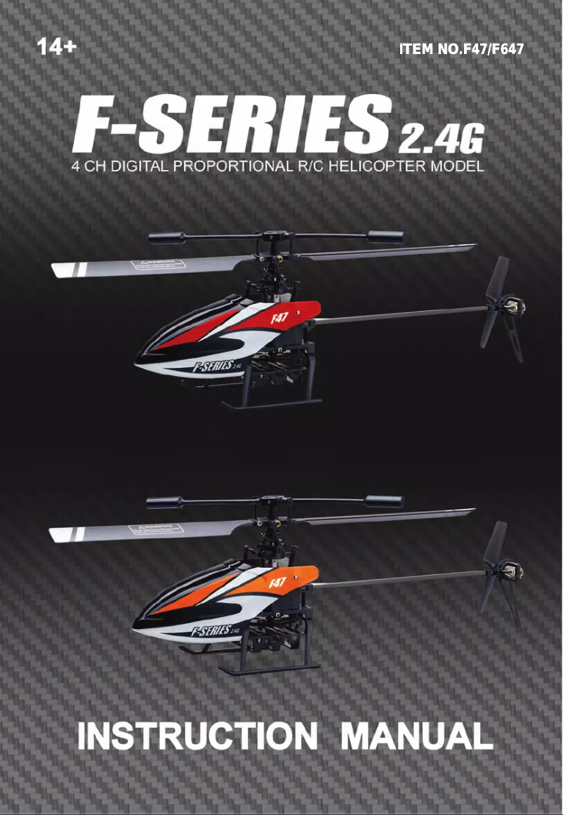 Page 1 de la notice Manuel utilisateur MJX F47