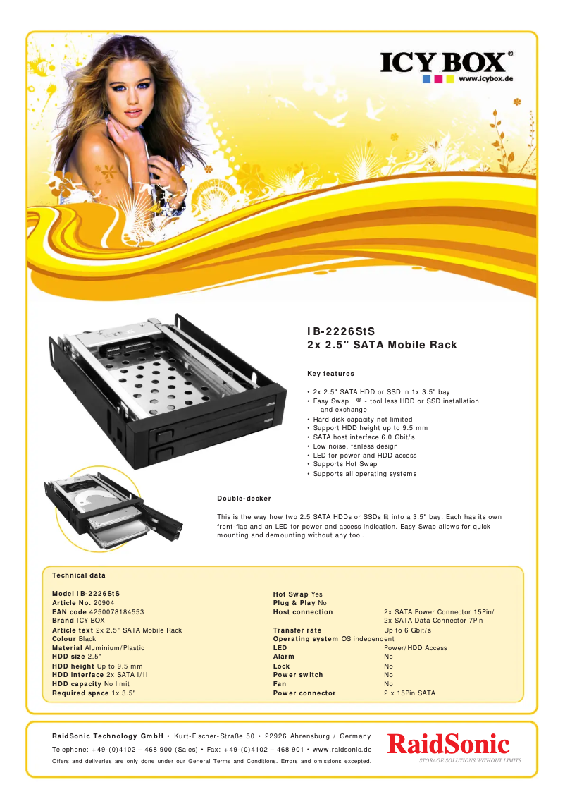 Image de la première page du manuel de l'appareil IB-2226STS