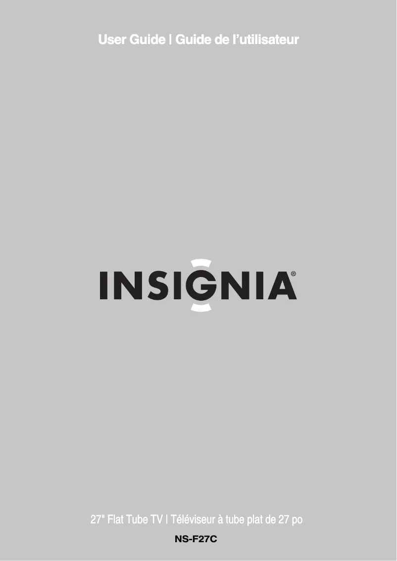 Image de la première page du manuel de l'appareil NS-F27C