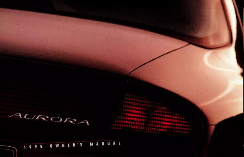 Page n°1 - Manuel utilisateur Oldsmobile Aurora (1995)