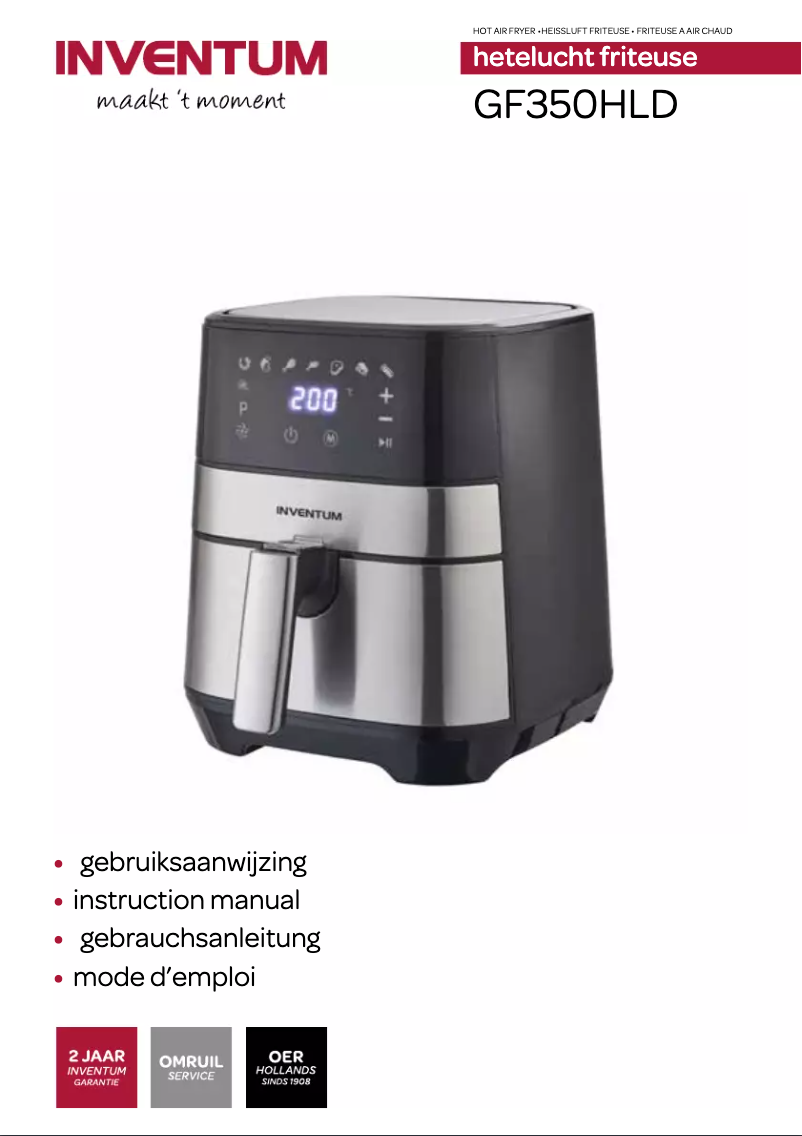 Page n°1 - Manuel utilisateur Inventum GF350HLD