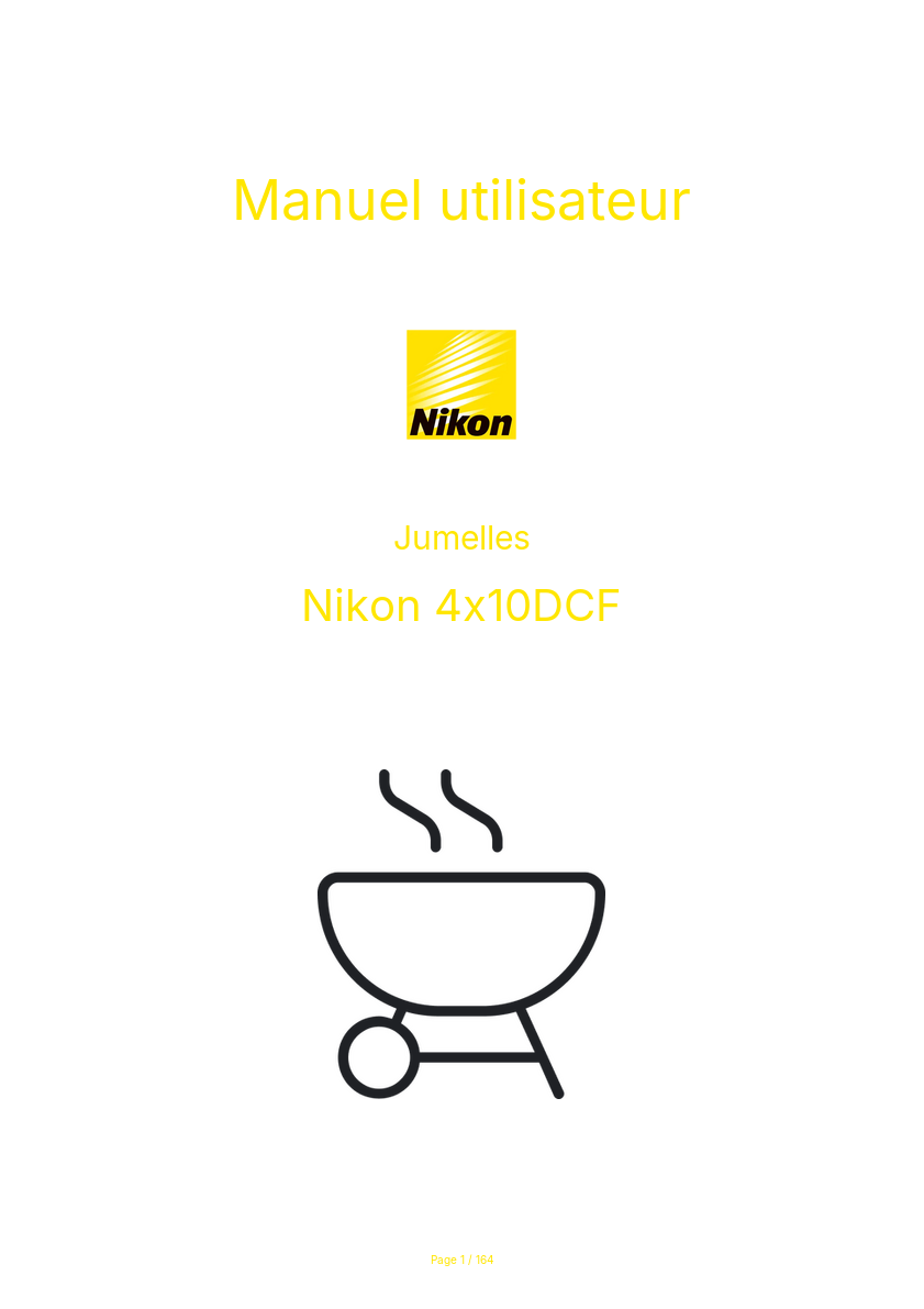Page n°1 - Manuel utilisateur Nikon 4x10DCF