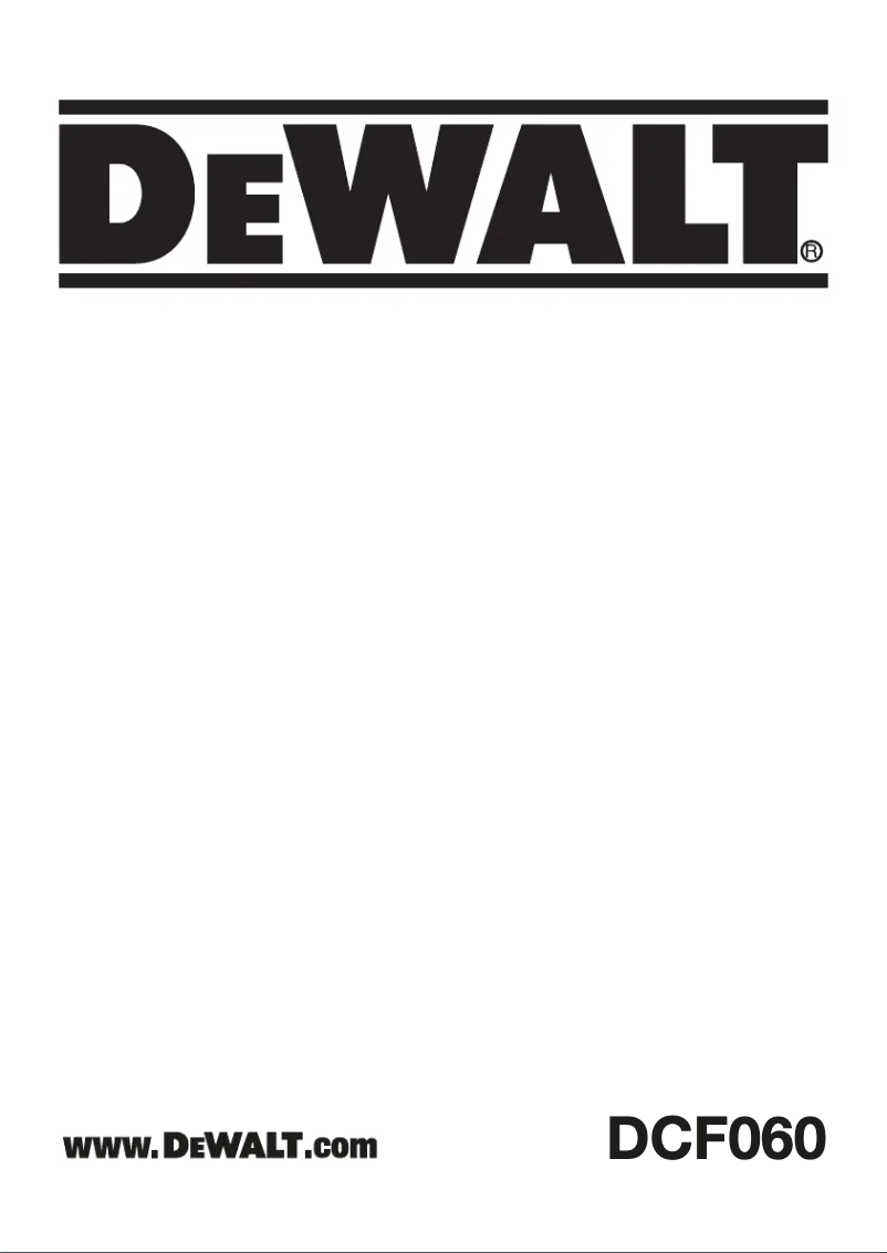 Imagen de la primera página del manual del dispositivo DCF060